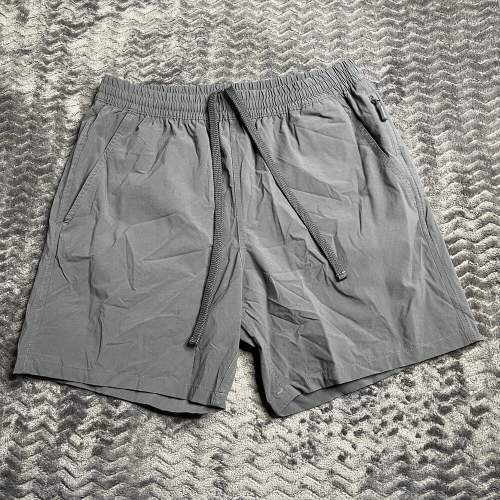Buck Mason Performance Shorts size 29 6" black Trail Hiking Nylon Stretch Active